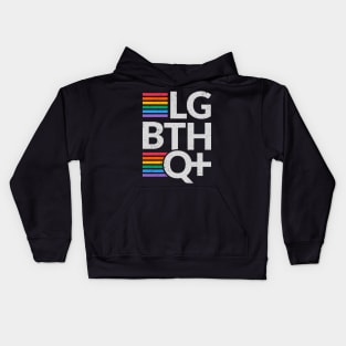 Shining with Pride: Embracing the LGBTQ+ Community Kids Hoodie
